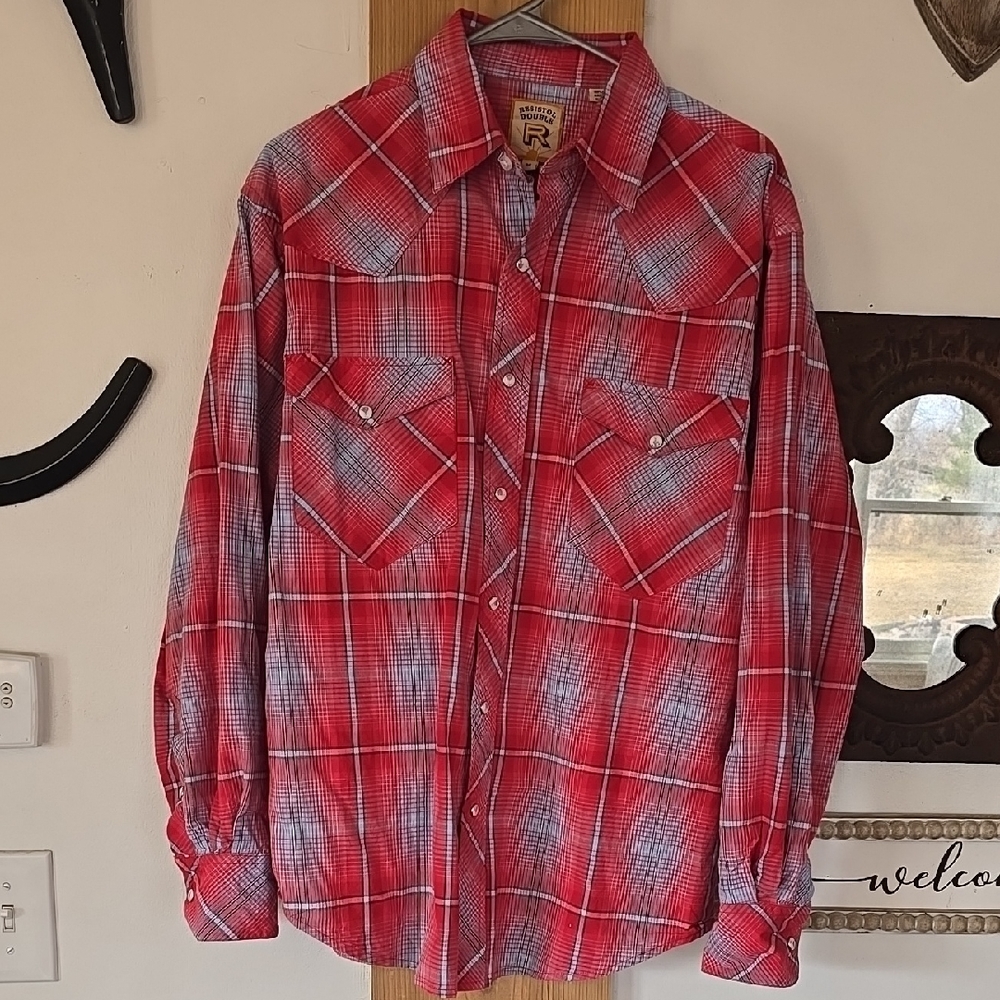 Resistol Double R Pearl Snap Western Shirt Medium